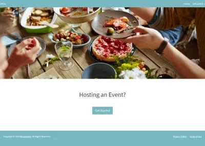 Custom portal for Bring a Plate